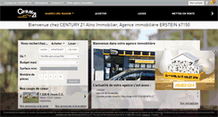 Desktop Screenshot of century21-alno-erstein.com